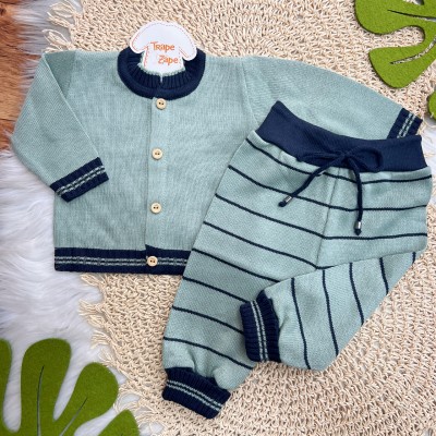 Kit Algodão Doce - Azul marinho e Verde